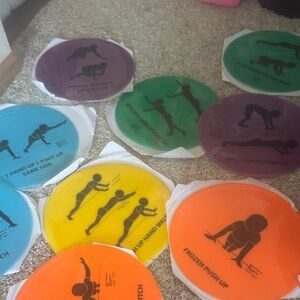 12 Colorful Exercise Activity Discs for Kids